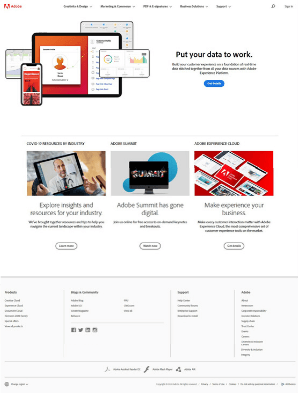 adobe tech company website