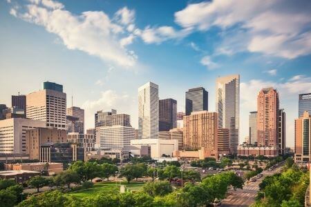 Houston Texas city view