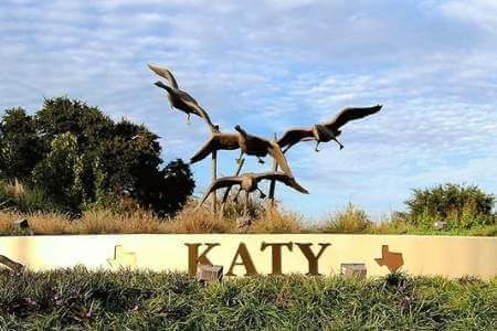 Katy Texas welcome sign