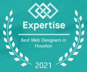 Best web designers in Houston 2021 badge