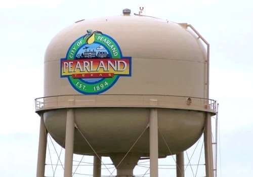 Pearland Texas water tower