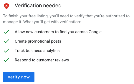 Verification needed for approving Google My Business listing to be seen everywhere on Google locally
