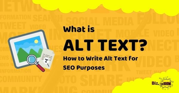 What is Alt text in SEO, title photo for article explaining what Alt text is and how to write it for SEO